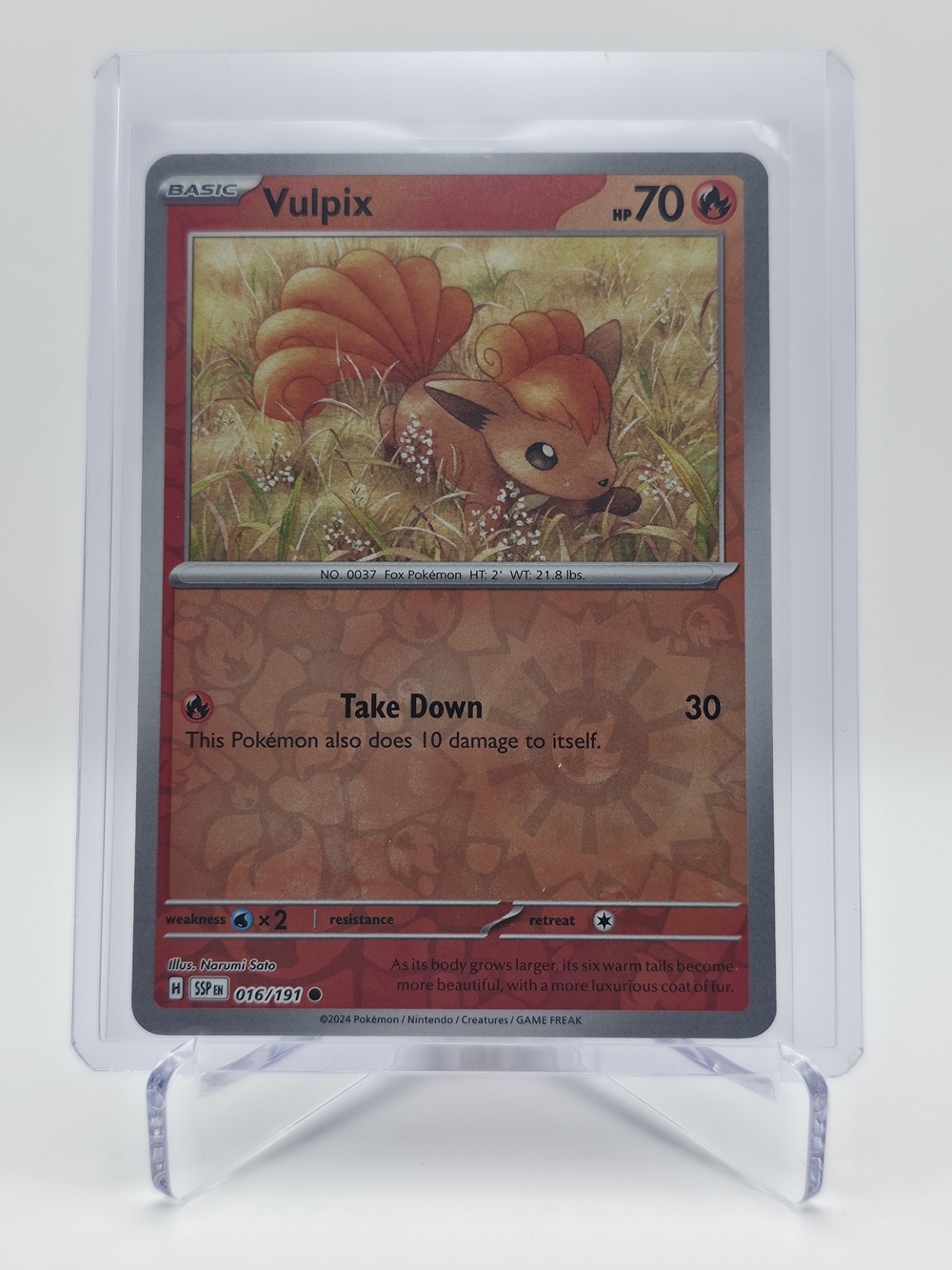 Pokémon TCG - Vulpix - Surging Sparks - Reverse Holo - 016/191